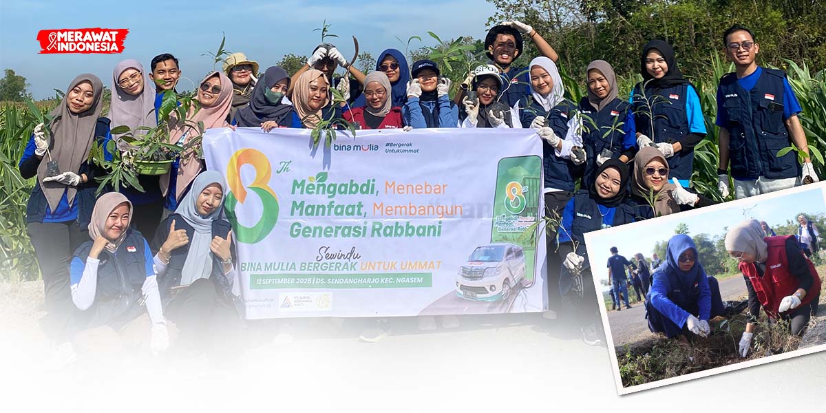 Milad ke-8 Bina Mulia: Gotong Royong Hijaukan Desa dan Berbagi untuk Lansia Dhuafa