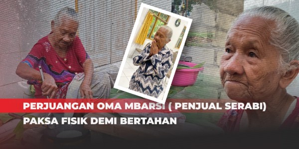 Oma Mbarsi (83th) Berjuang Jual Serabi demi Makan