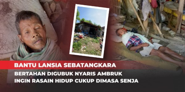Sakit dan Kesepian di Usia Senja, Perjuangan Abah Miang 71 tahun di Gubuk Reyot