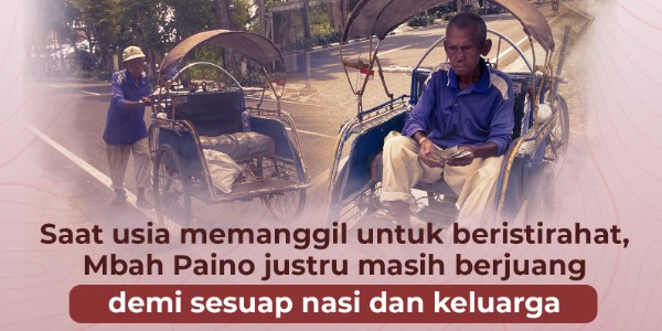 Luka Parah Tak Pernah Terobati, Bantu Kakek Becak Korban Tabrak Lari