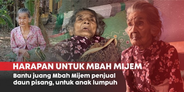 Mbah Mijem Kini Terbaring Lemas, Dan Jadi Tulang Punggung Keluarga