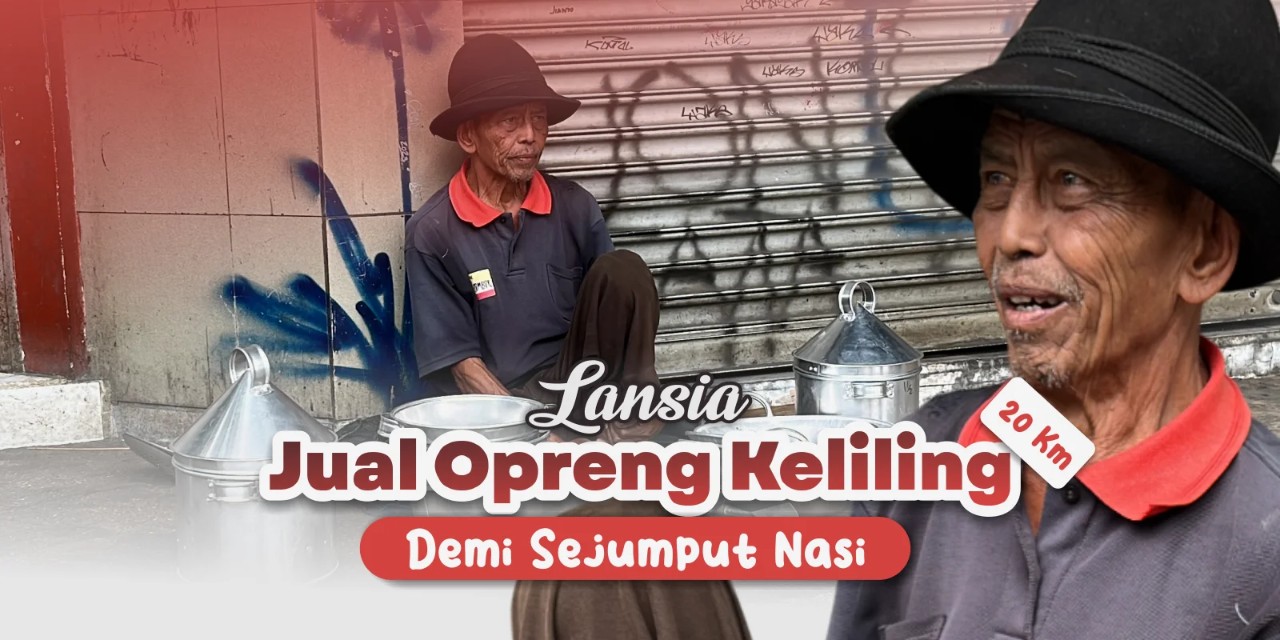 Opa Jualan Ompreng, Dagangannya Sering Sepi