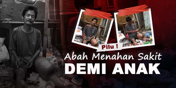 Tangis Pemulung Kaki Tumor, Rindu Anak Sekolah