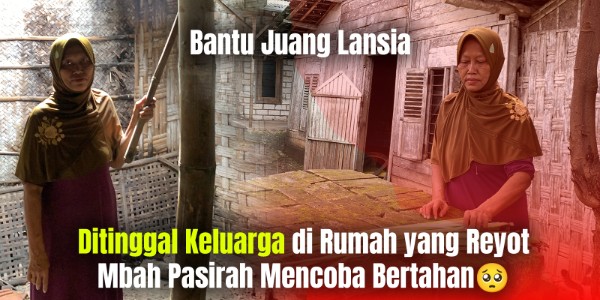 Ditelantarkan di Rumah Tak Layak, Hidup Sendiri tahan Lapar