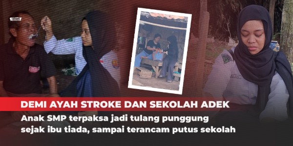 Piatu & Ayahnya Sakit, Sinta Jadi Tulang Punggung demi Keluarga
