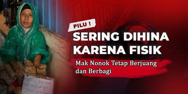 Sering Dihina Karena Fisik, Mak Nonok Tetap Berjuang dan Berbagi