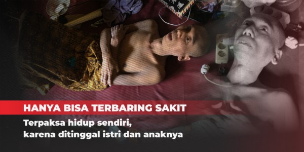 Ditinggal Anak Istri Kini Tinggal di Atas Toilet