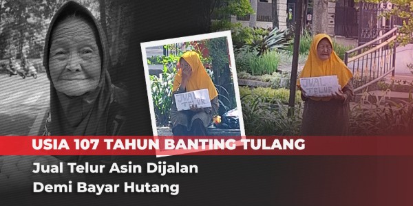 Usia 107 Tahun Nenek ini Bertahan Hidup dengan Jual Telur Asin