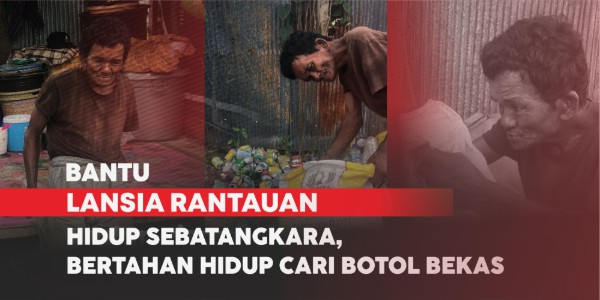 Kakek 76th Sebatangkara, Hidup Dari Botol Bekas