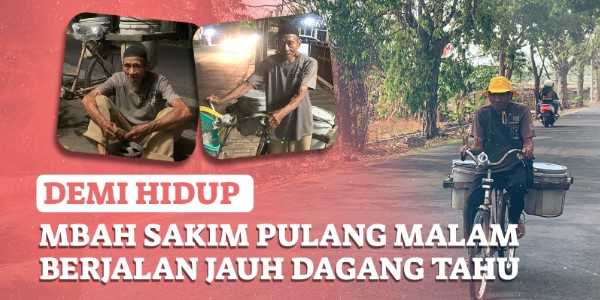 Setiap Hari Kayuh Sepeda 10 KM Demi Makan, Mbah Sakim Butuh Uluran Tangan Kita!