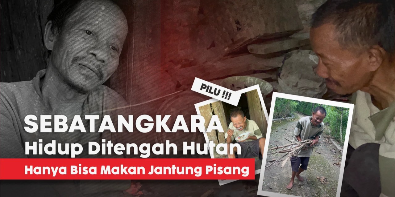 Tinggal Sebatang Kara di Pelukan Hutan, Mbah Tukijo Bertahan dengan Jantung Pisang…