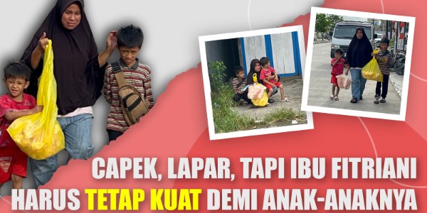 Bantu Ibu Penjual Kerupuk, Demi Masa Depan Sang Buah Hati