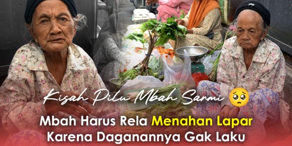 Penjual Daun Pisang (75thn) Sering Tahan Lapar