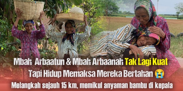 Bantu Adik Kakak Penjual Anyaman Bambu Tuk Bertahan