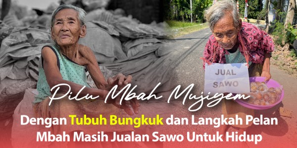 TOLONG! Sepi Pembeli, Lansia Bungkuk Kelaparan