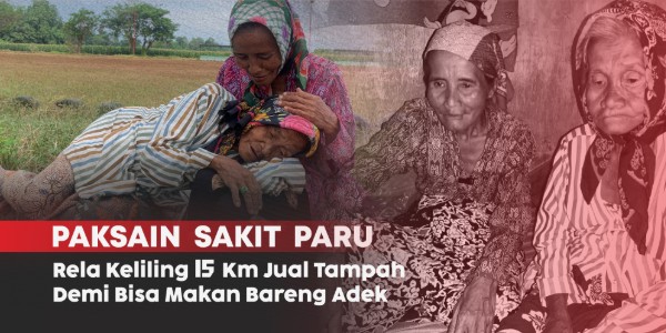 Bantu Adik Kakak Penjual Anyaman Bambu Tuk Bertahan