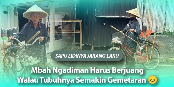 Di Usia 73 Tahun, Mbah Ngadiman Masih Menuntun Sepeda Puluhan Kilometer Demi Bertahan Hidup
